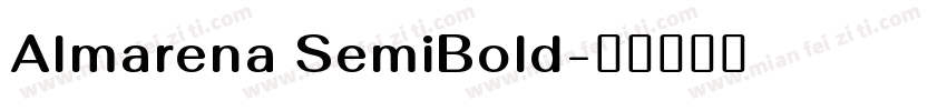 Almarena SemiBold字体转换